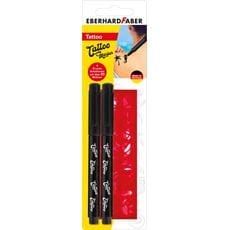 Eberhard-Faber - 2 Tattoomarkers inlcusive 4 stencils Blister