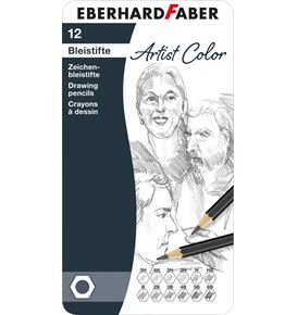 Eberhard-Faber - Artist Color drawing pencil tin of 12