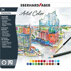 Eberhard-Faber - Artist Color watercoloured pencil round tin of 24
