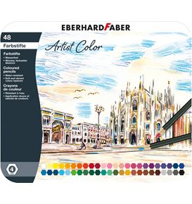 Eberhard-Faber - Artist Color coloured pencil hexagonal tin of 48