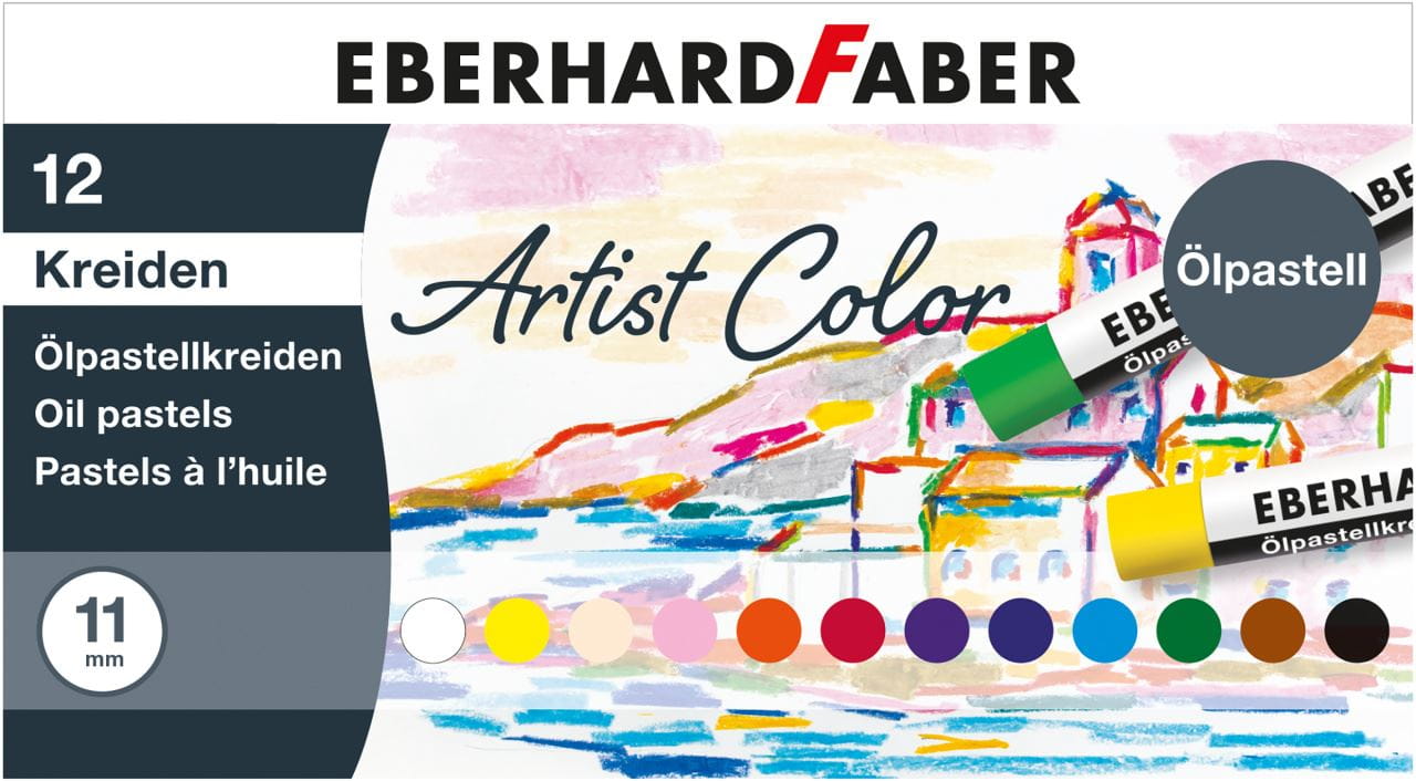 Eberhard-Faber - Artist Color oil pastel crayons cardboard box of 12