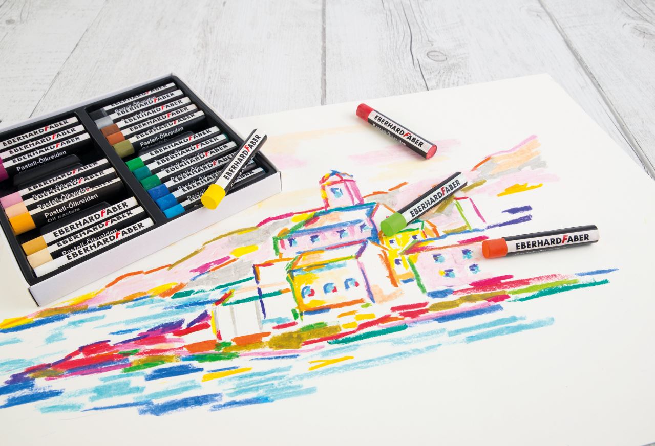 Eberhard-Faber - Artist Color oil pastel crayons cardboard box of 24