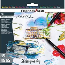 Eberhard-Faber - Artist Color Sketch Marker, cardboard box of 18 colours