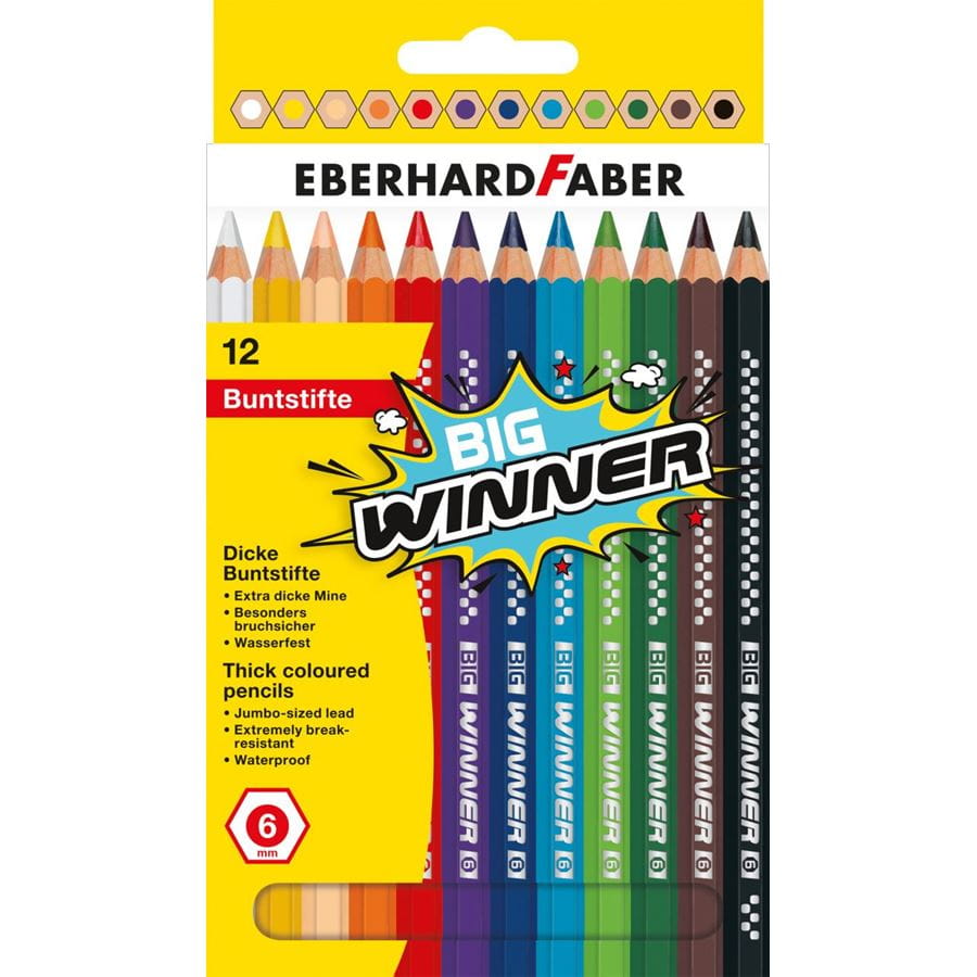Eberhard-Faber - BIG Winner coloured pencil cardbox of 12