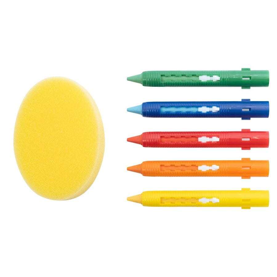 Eberhard-Faber - Mini Kids bath crayons, 5 colours incl. sponge
