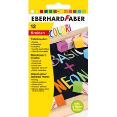 Eberhard-Faber - Colour board chalk neon + basic 12 pcs