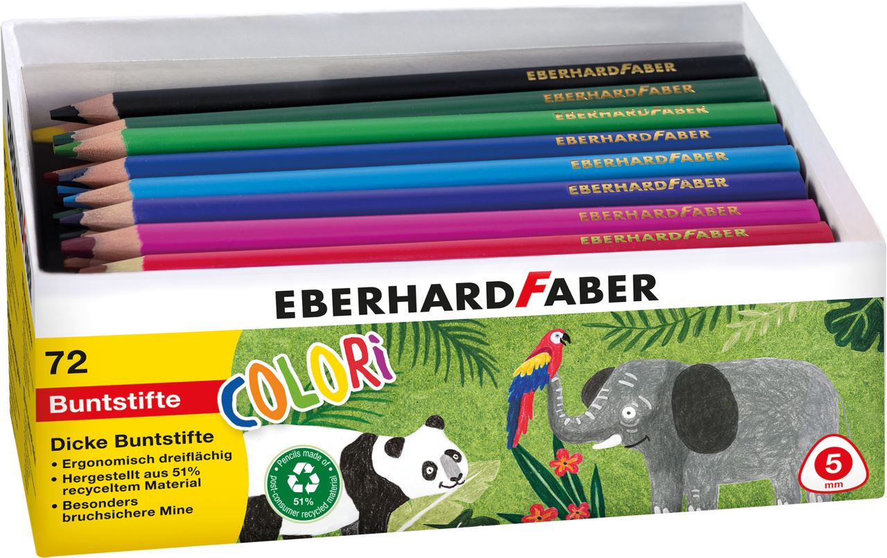 Eberhard-Faber - Colour pencils Colori Jumbo quiver of 72
