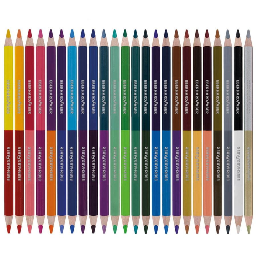 Eberhard-Faber - Colori coloured pencil duo triangular cardbaordbox of 24