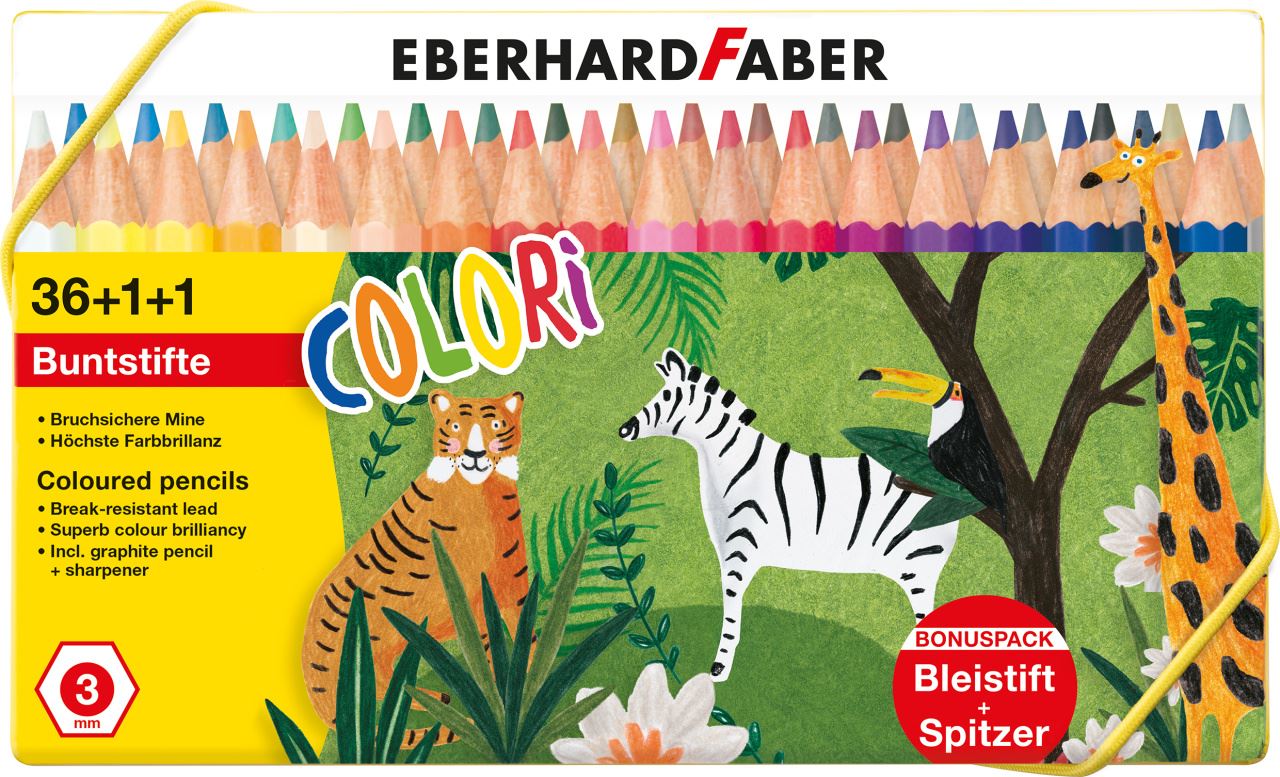 Eberhard-Faber - Colour pencils Colori box 37+ sharpener