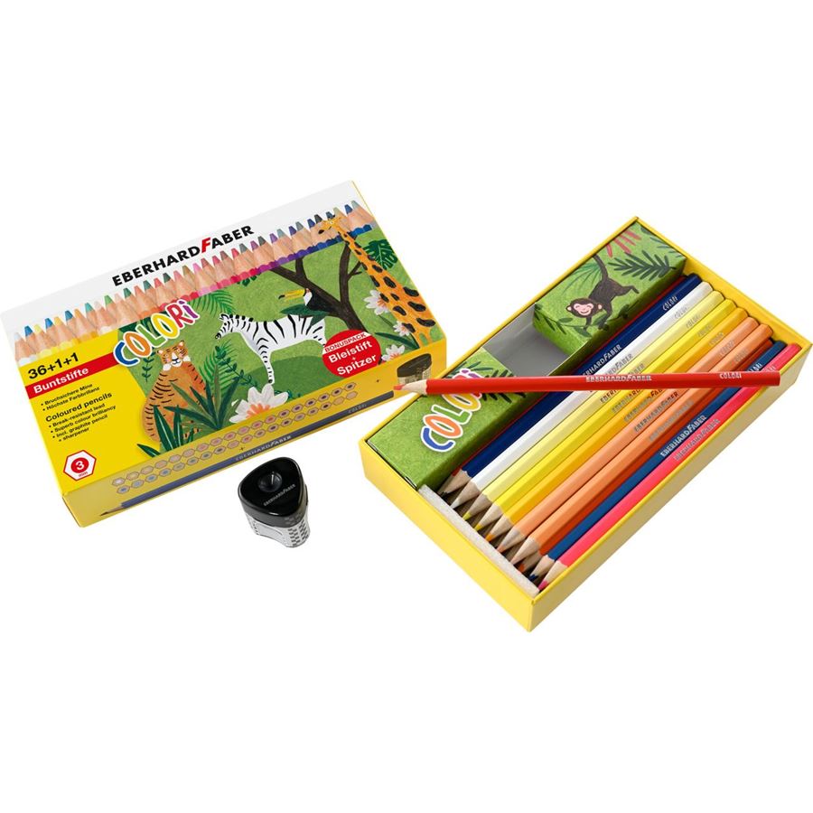Eberhard-Faber - Colour pencil Colori box 37 w. sharpener
