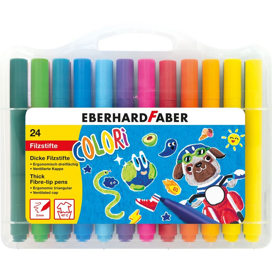Eberhard-Faber - Felt-tip pen Jumbo Colori box of 24