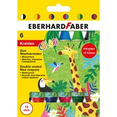 Eberhard-Faber - Wax crayon Colori Duo 6x