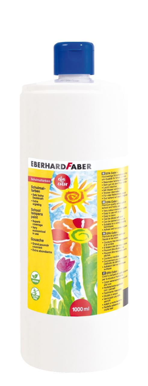 Eberhard-Faber - EFA Color Tempera 1.000 ml bottle, white
