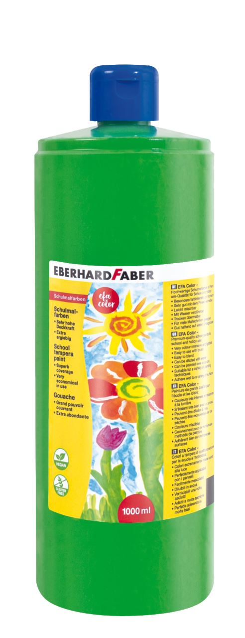 Eberhard-Faber - EFA Color Tempera 1.000 ml bottle, leaf green
