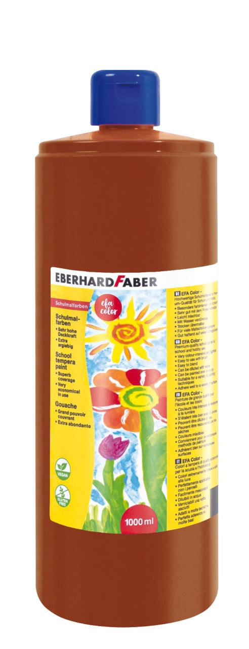 Eberhard-Faber - EFA Color Tempera 1.000 ml bottle, venetian red
