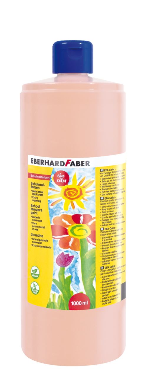 Eberhard-Faber - EFA Color Tempera 1.000 ml bottle, beige red