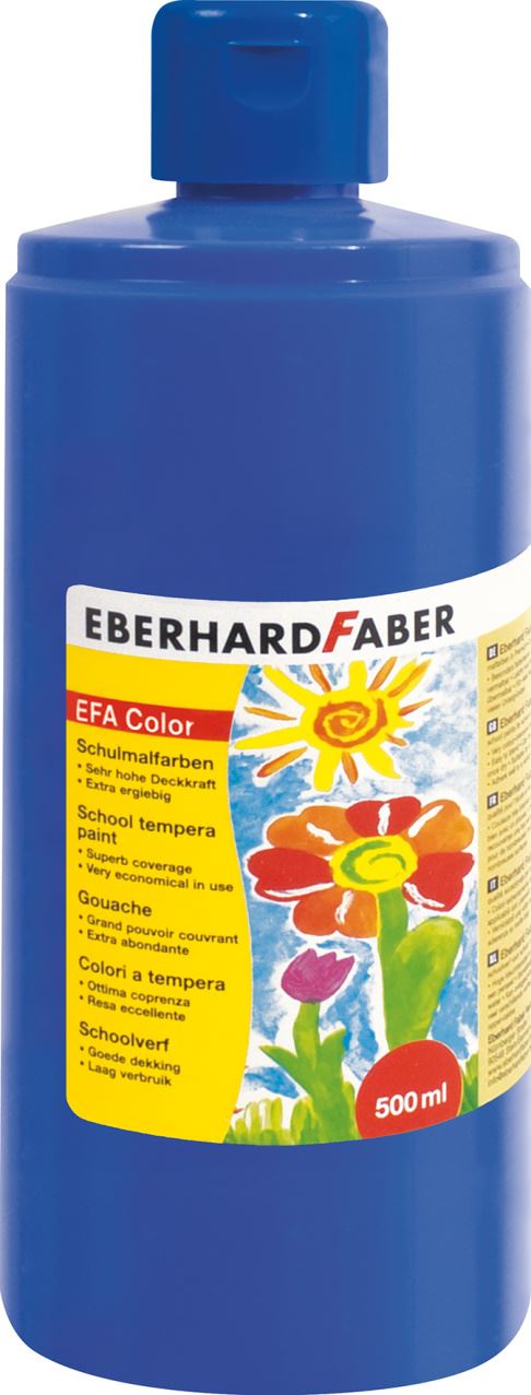 Eberhard-Faber - EFA Color Tempera 500 ml bottle, cobalt blue