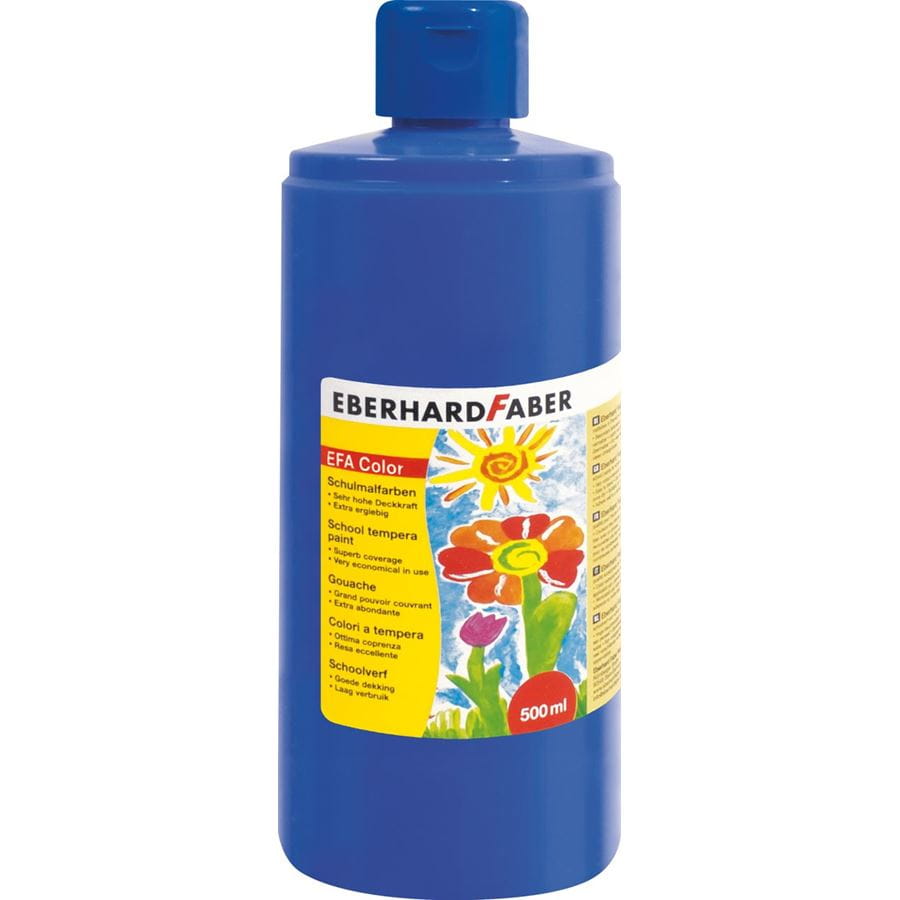 Eberhard-Faber - EFA Color Tempera 500 ml bottle, cobalt blue