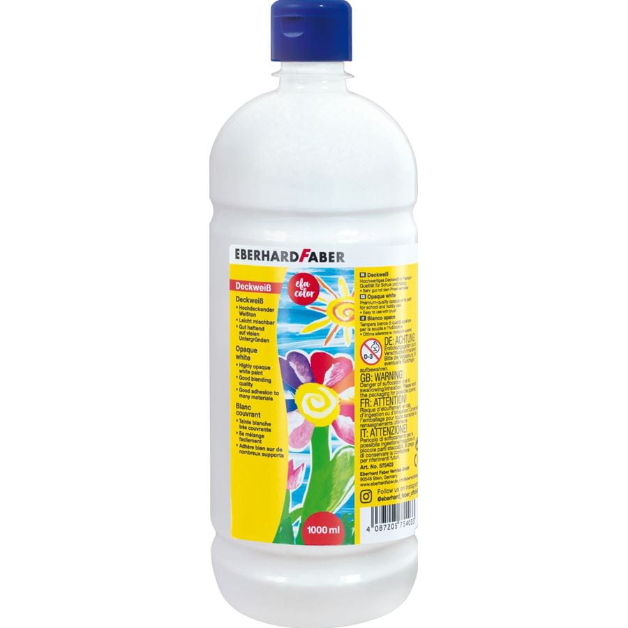 Eberhard-Faber - EFA Color opaque white 1.000 ml bottle