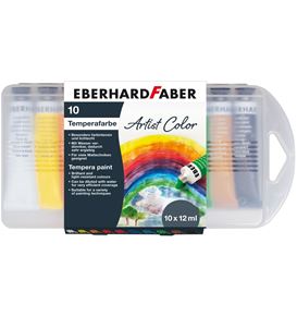 Eberhard-Faber - EFA Color Tempera paint 12 ml, plastic box of 10 colours