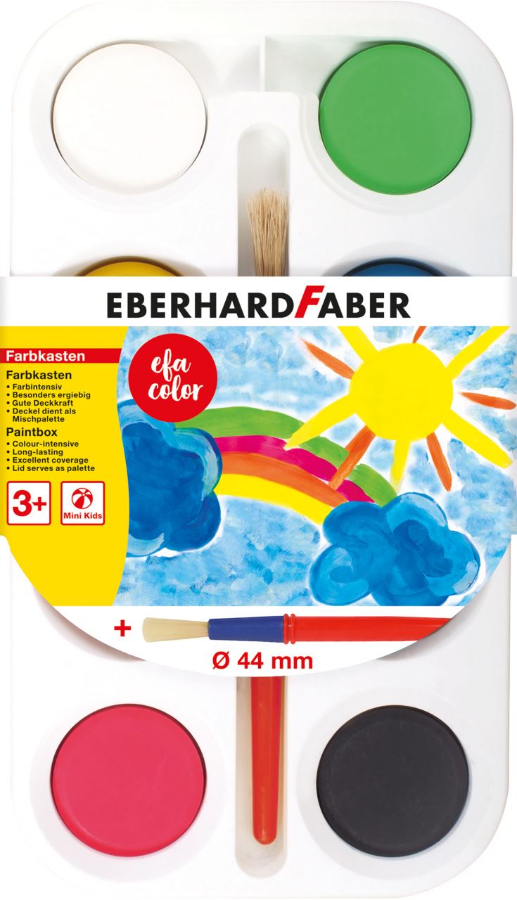 Eberhard-Faber - EFA Color paint box of 8 colour tablets 44 mm