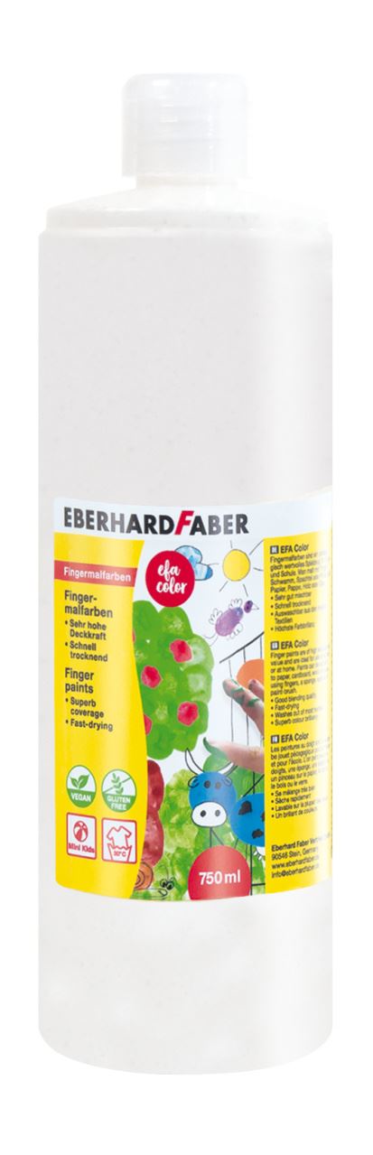 Eberhard-Faber - EFA Color Finger paints 750 ml, white