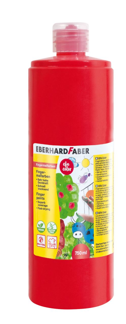 Eberhard-Faber - EFA Color Finger paints 750 ml,pale geranium lake