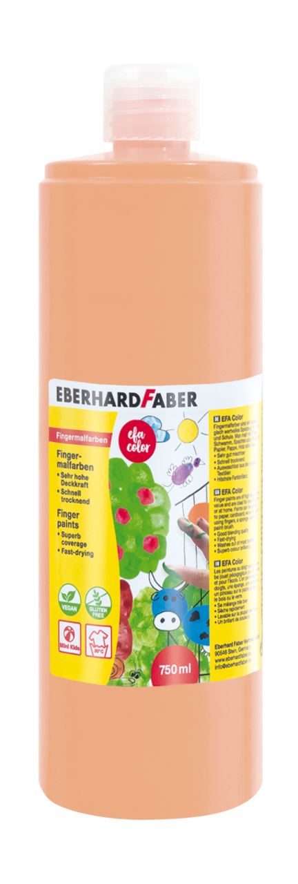 Eberhard-Faber - EFA Color Finger paints 750 ml, light flesh