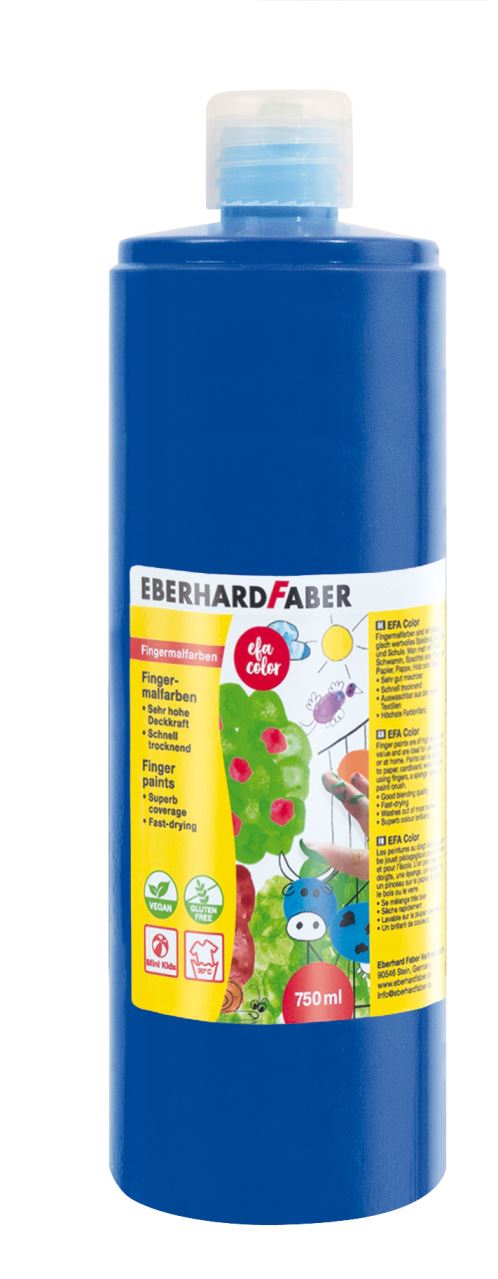 Eberhard-Faber - EFA Color Finger paints 750 ml, cobalt blue