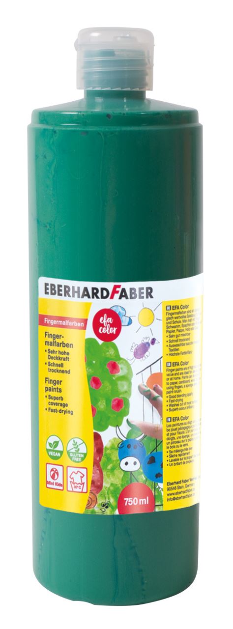 Eberhard-Faber - EFA Color Finger paints 750 ml, permanent green