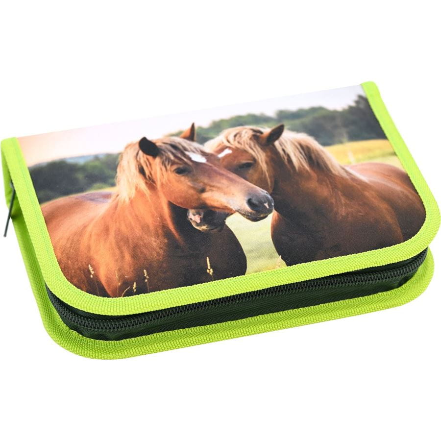 Eberhard-Faber - Pencil case horse filled with 42 items