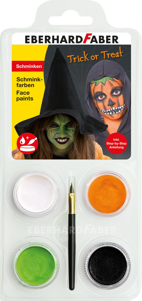 Eberhard-Faber - Face paints set pumpkin/witch