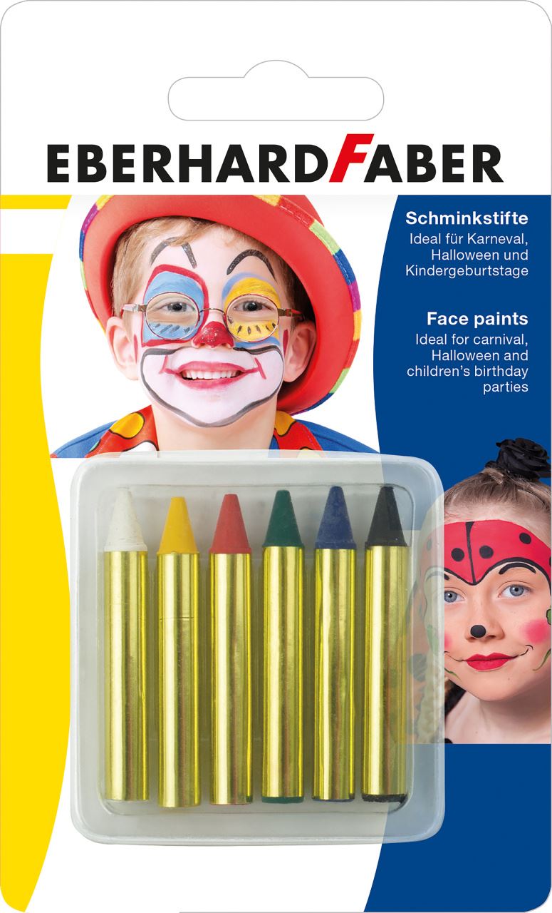 Eberhard-Faber - 6 Face-painting pencils short