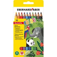 Eberhard-Faber - Colori coloured pencil Jumbo triangular cardboard box of 10