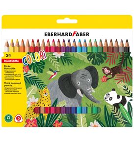 Eberhard-Faber - Colori Colour pencils Jumbo cardboard box of 24