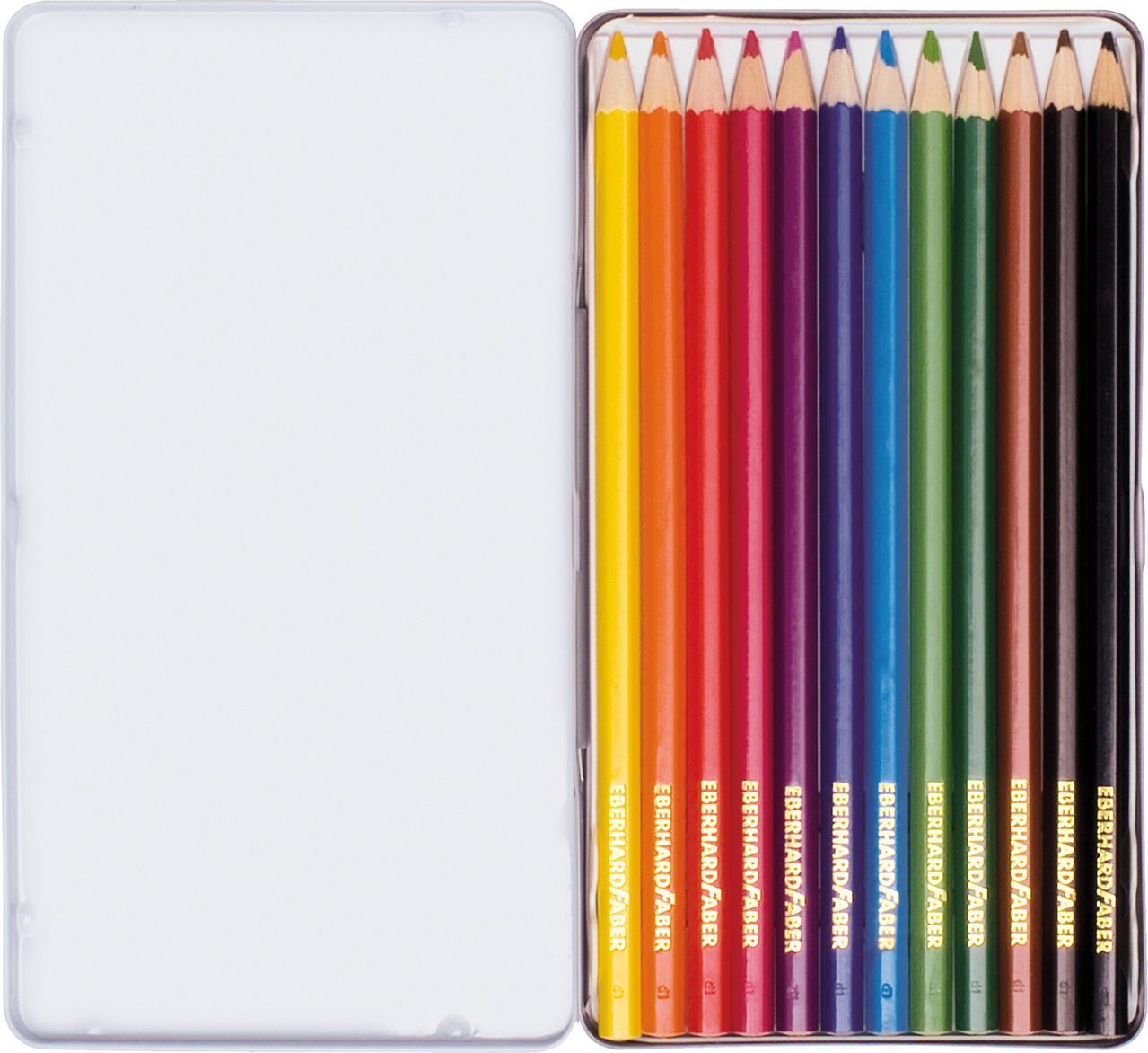 Eberhard-Faber - Coloured pencil hexagonal tin of 12