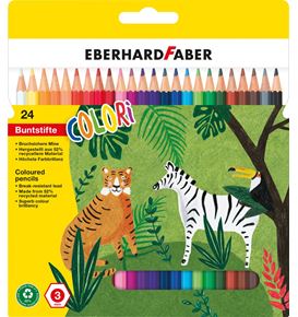 Eberhard-Faber - Colori coloured pencil hexagonal cardboard box of 24