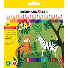 Eberhard-Faber - Colori coloured pencil hexagonal cardboard box of 24