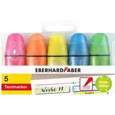 Eberhard-Faber - Textmarker mini glitter neon box of 5