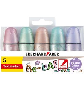 Eberhard-Faber - Mini Highlighter glitter pastel box of 5