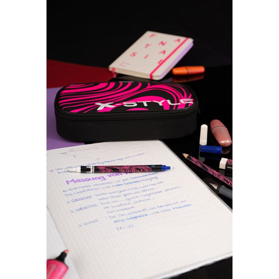 Eberhard-Faber - Jumbo pencil case black/neon pink