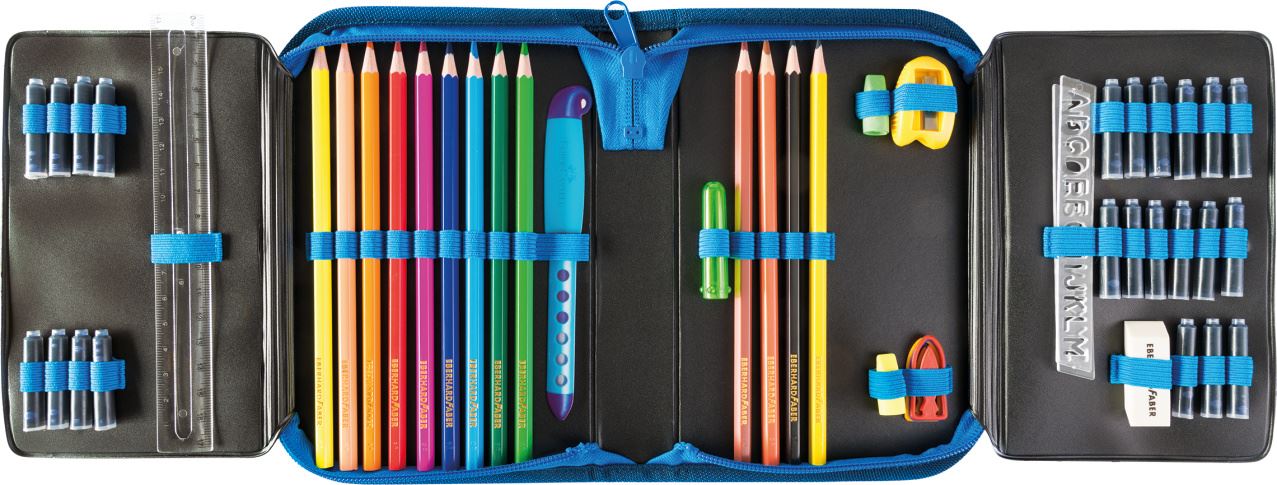 Eberhard-Faber - Pencil case filled with 50 items