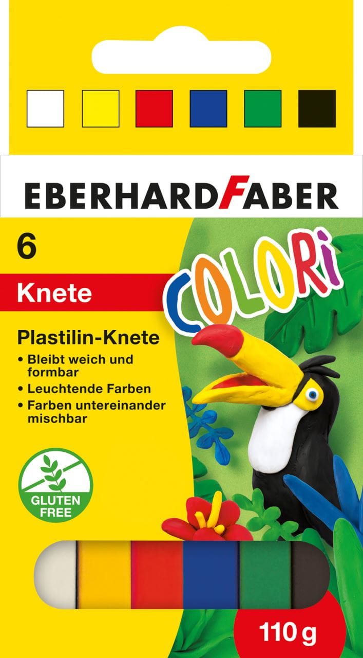 Eberhard-Faber - Colori modelling clay cardboard box of 6