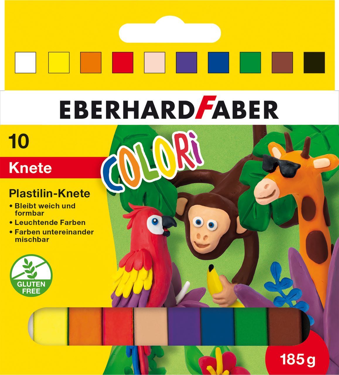 Eberhard-Faber - Colori modelling clay cardboard box of 10