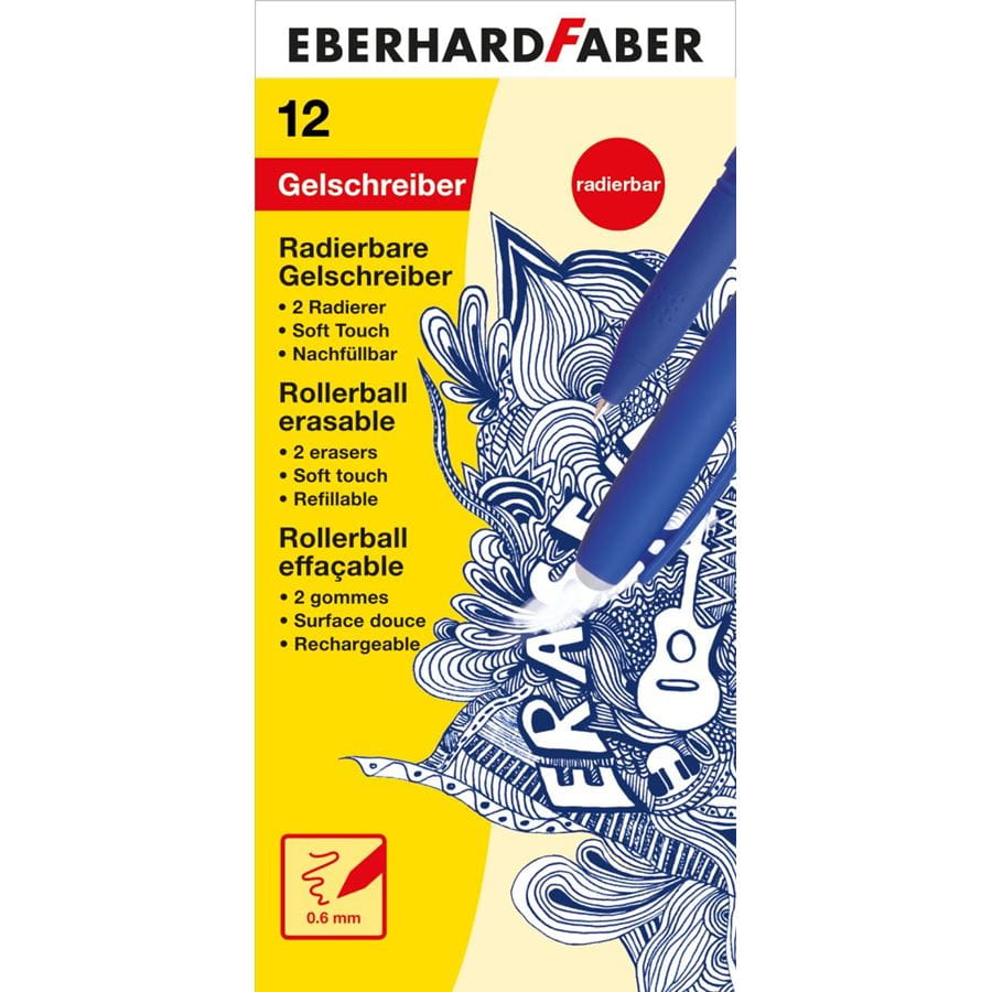 Eberhard-Faber - Erase it! Gel roller erasable, blue