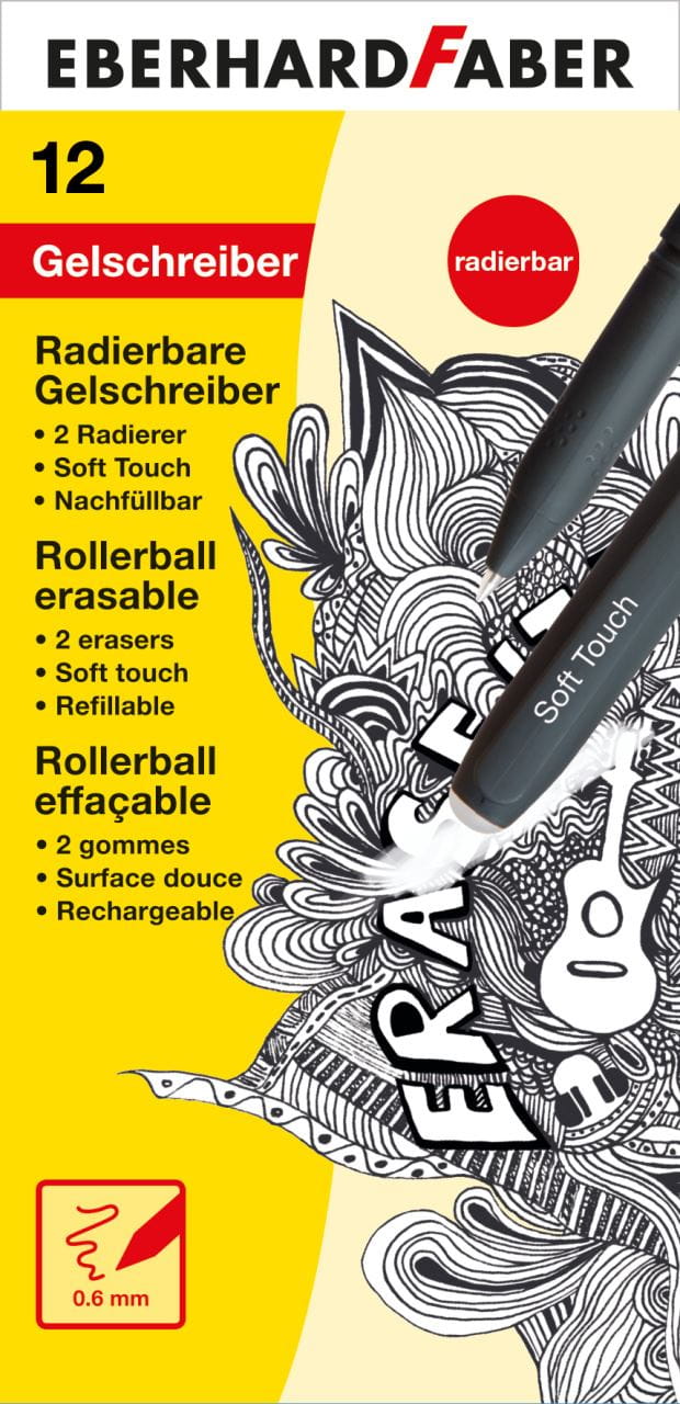 Eberhard-Faber - Erase it! Gel roller erasable, black