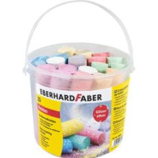 Eberhard-Faber - Street marking crayons glitter plastic bucket of 20