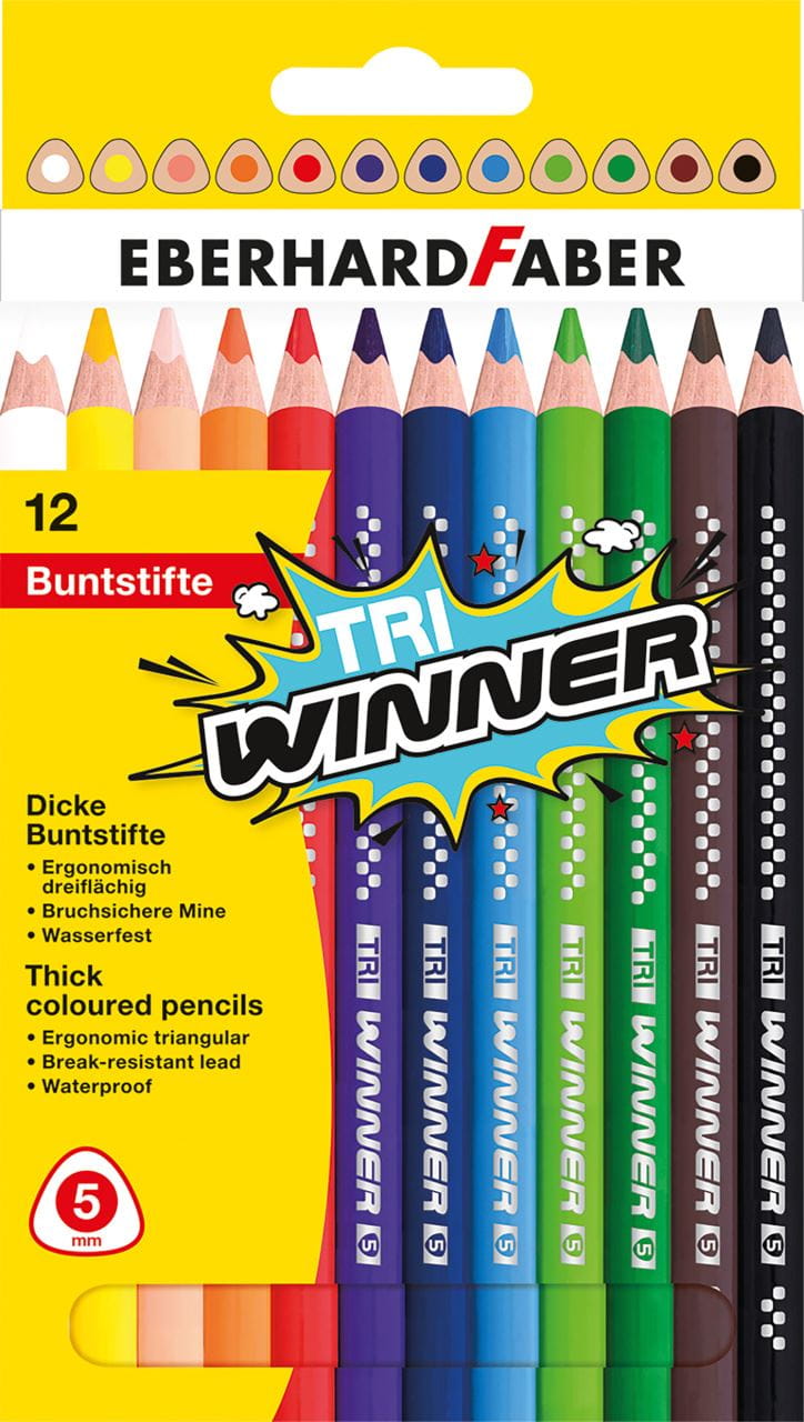 Eberhard-Faber - TRI Winner coloured pencil box of 12