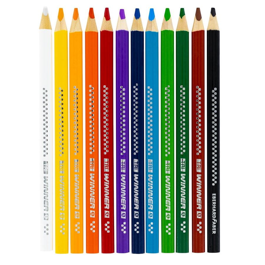 Eberhard-Faber - TRI Winner coloured pencil box of 12