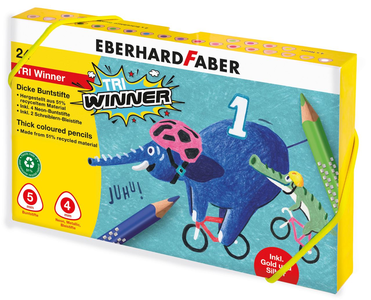 Eberhard-Faber - TRI Winner coloured pencil box of 24